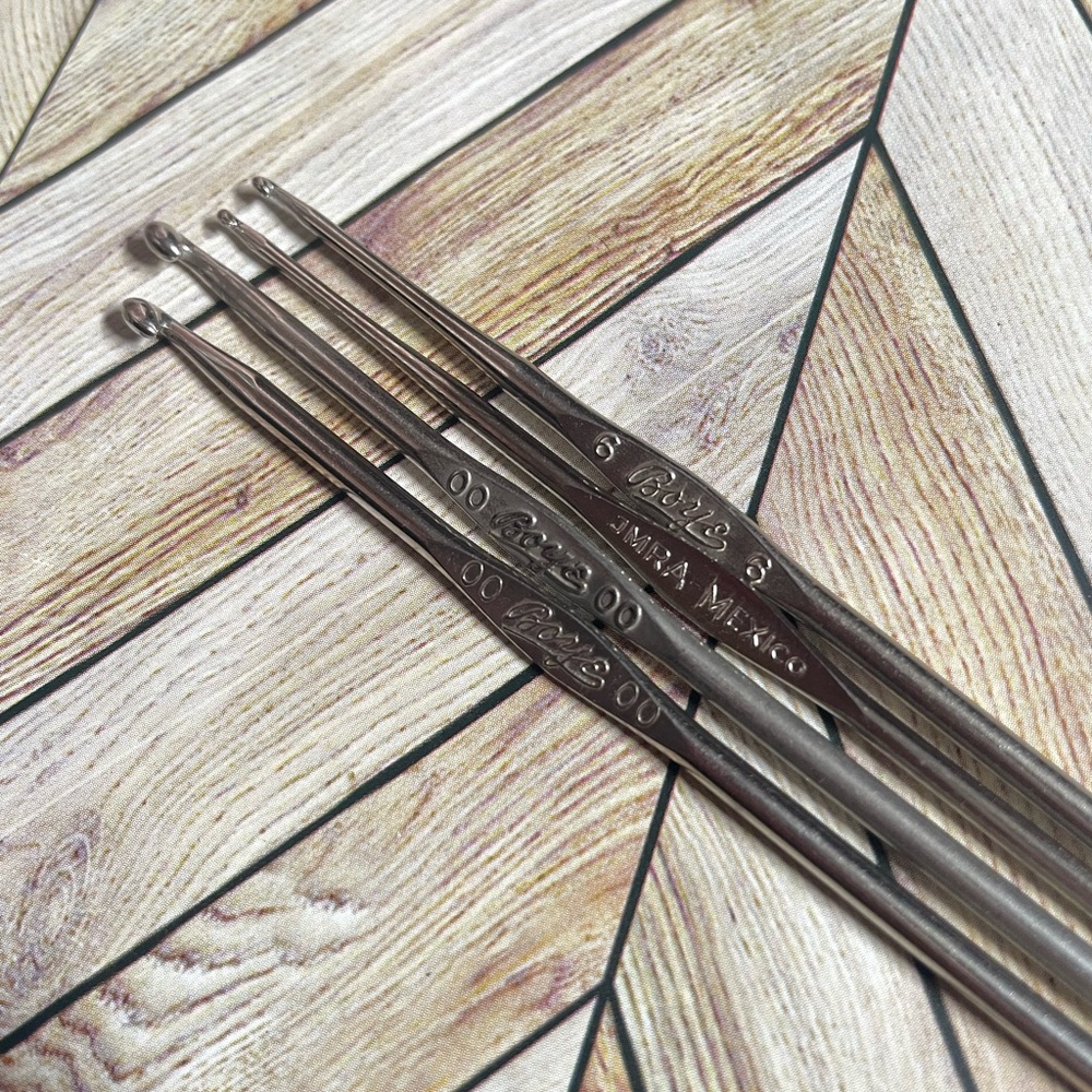 Vintage Various brand Steel Crochet Hooks